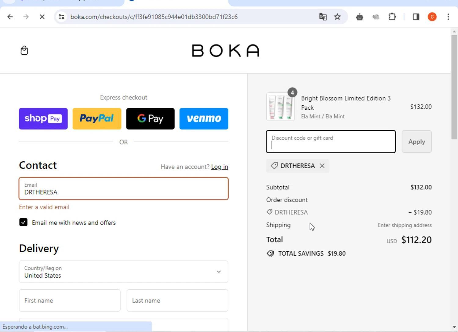 How to apply Boka coupon code